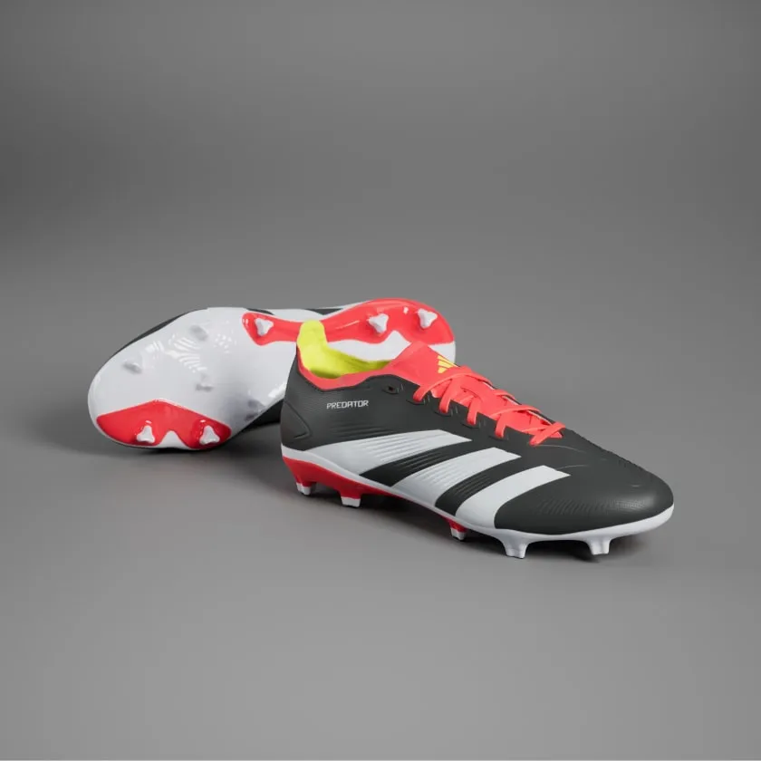 adidas Predator League FG Boots- Black/White/Red