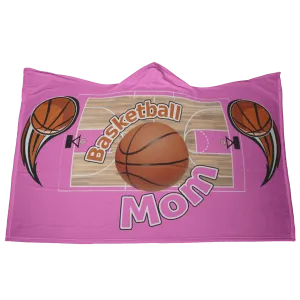 Basketball Mom Hooded Blanket - Pink [Unique, Limited Edition]