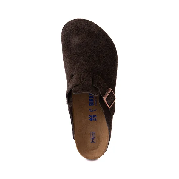 Birkenstock Men's Boston Clogs with Soft Insole, Mocha