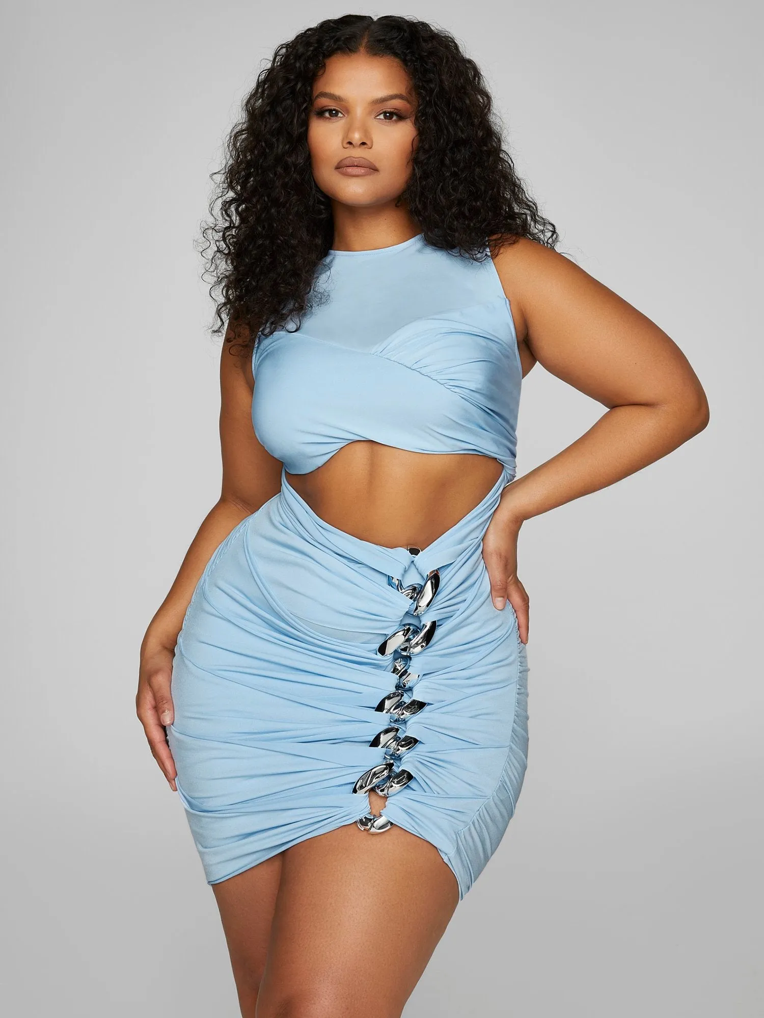 Esme Chain Detail Bodycon Dress - Leslie Sidora x FTF