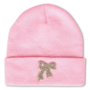 Girls Hats | Pink Beanie- Bow | IScream