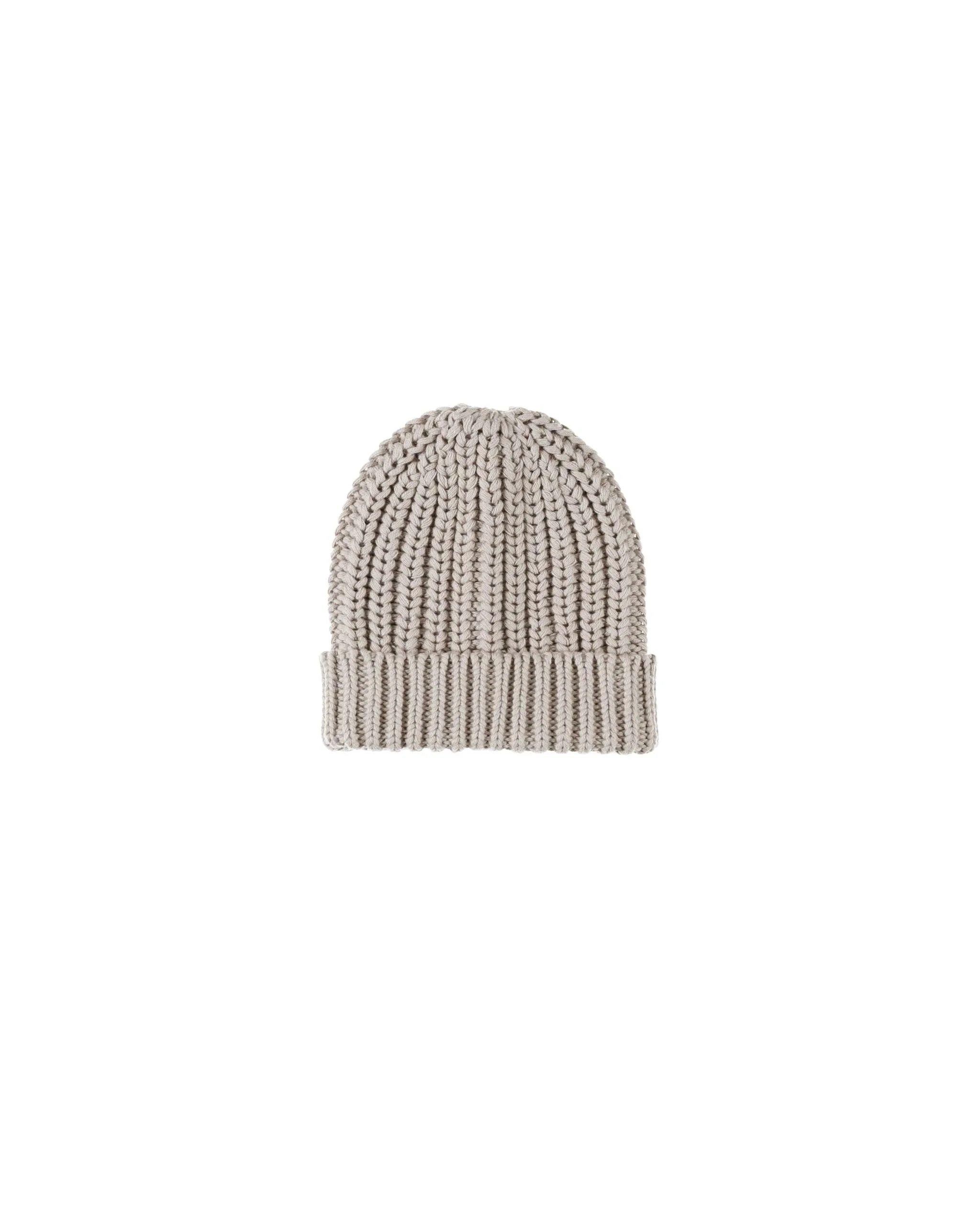 Hat | Chunky Knit Beanie - Fog | Quincy Mae