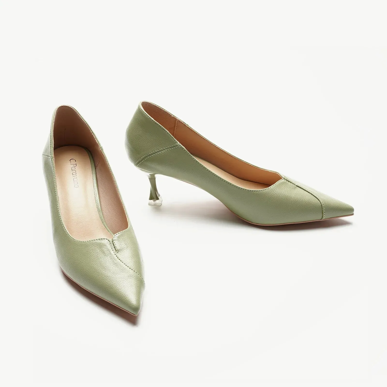 Mule Pumps (Anna) Light Green