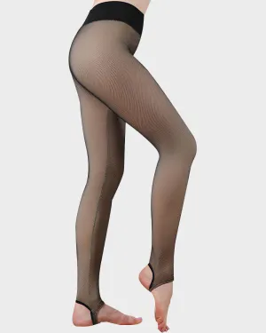 Sparkling Rhinestone Fleece Lined Tights