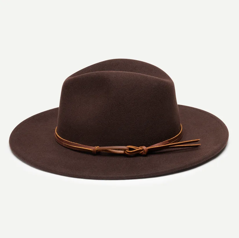 Timeless Elegance Fedora in Saddle