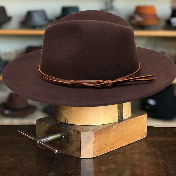 Timeless Elegance Fedora in Saddle