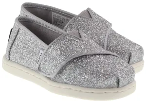 Toms Shoes Infants Glimmer Alpargata Silver