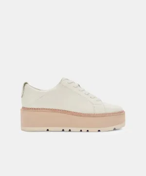 TOYAH SNEAKERS WHITE LEATHER re:vita