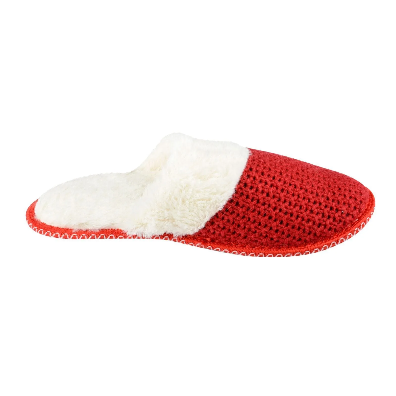 Valentina Knitted Mule Womens Slippers With Fleece Lining