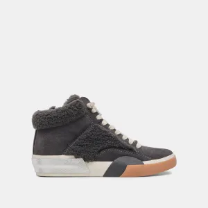 ZILVIA PLUSH SNEAKERS ANTHRACITE SUEDE